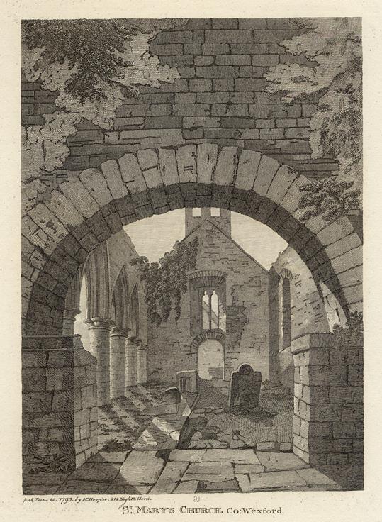 Ireland, Co. Wexford, St.Mary's Church, 1786