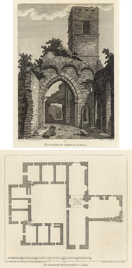 Ireland, Co. Mayo, Rosserk Abbey, 1786