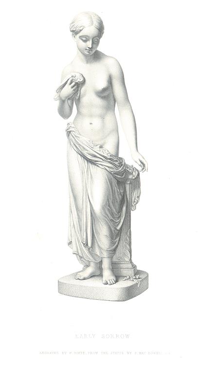 Early Sorrow, sculpture, 1851