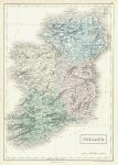 Ireland map, 1856