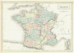 France map, 1856