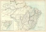 Brazil map, 1872