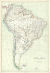 South America map, 1872
