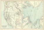 Western USA and Atlantic Ocean maps, 1872