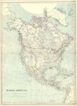 North America map, 1872