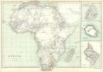 Africa map, 1872