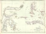 Celebes and the Molucca Islands map, 1872