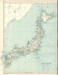 Japan map, 1872