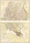 Russia in Europe, large map on 2 sheets, 1872
