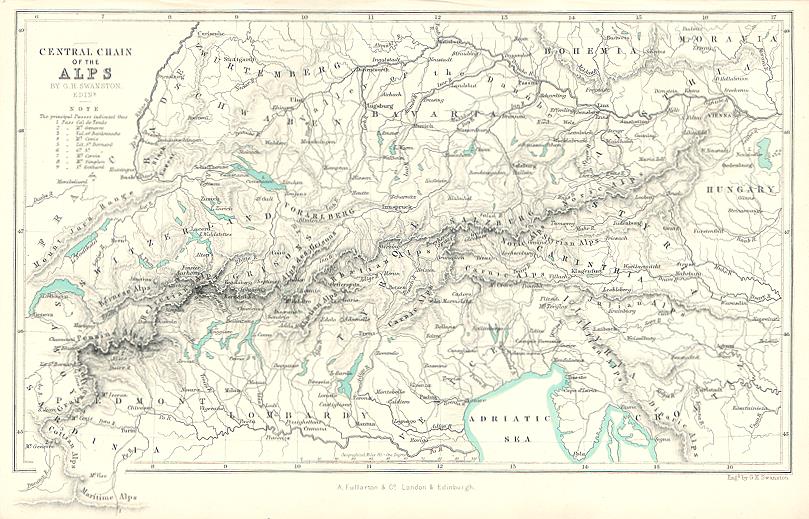 Switzerland, the Alps, 1856