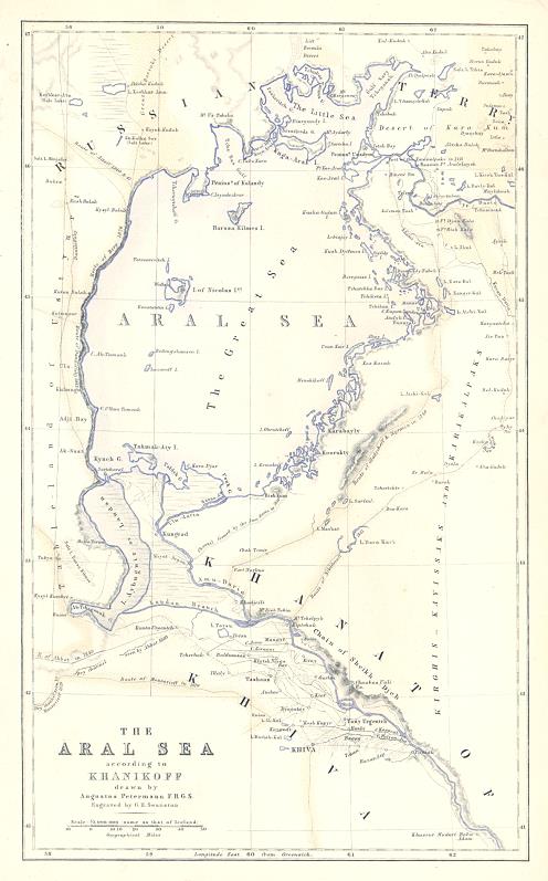 Kazakhstan & Uzbekistan, the Aral Sea, 1856