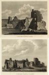 Ireland, Co. Carlow, Clonmore Castle, two views, 1786