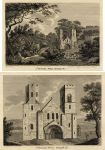 Cornwall, St. Germains Priory, two views and description, 1786