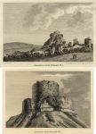 Cornwall, Launceston Castle, two views and description, 1786