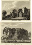 Cornwall, Restormel Castle, two views and description, 1786