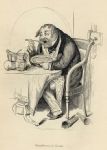 Cockney social caricature, gluttony, Robert Seymour, 1835 / 1878