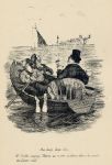 Cockney social caricature, boating, Robert Seymour, 1835 / 1878