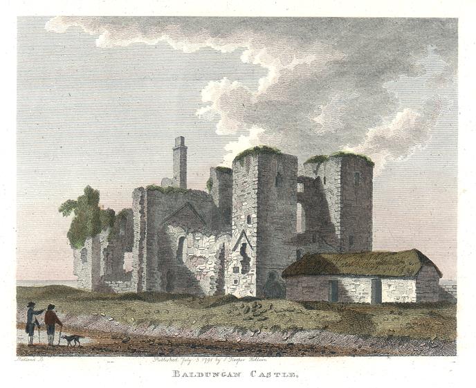 Ireland, Co. Dublin, Baldungan Castle, 1786