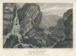 Yorkshire, Junction of the Ure with Mossbeck Fell, 1829