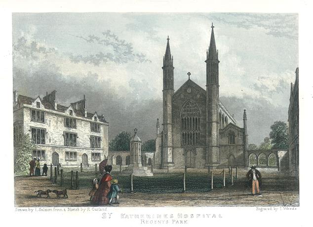 London, St. Katherine's Hospital, Regent's Park, 1838