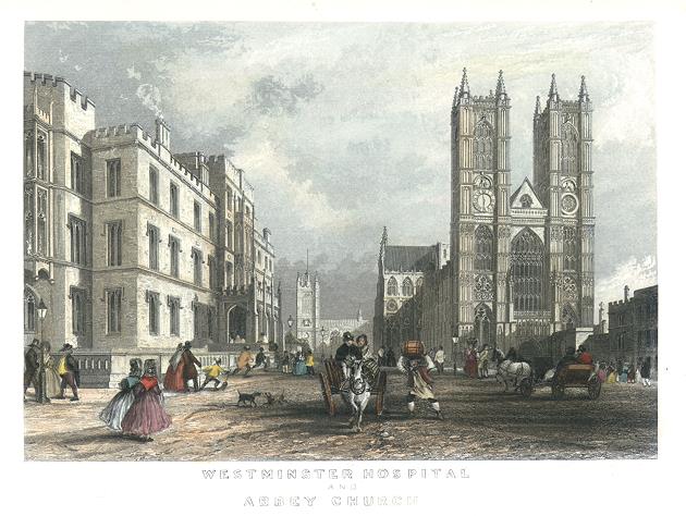 London, Westminster Abbey & Hospital, 1838