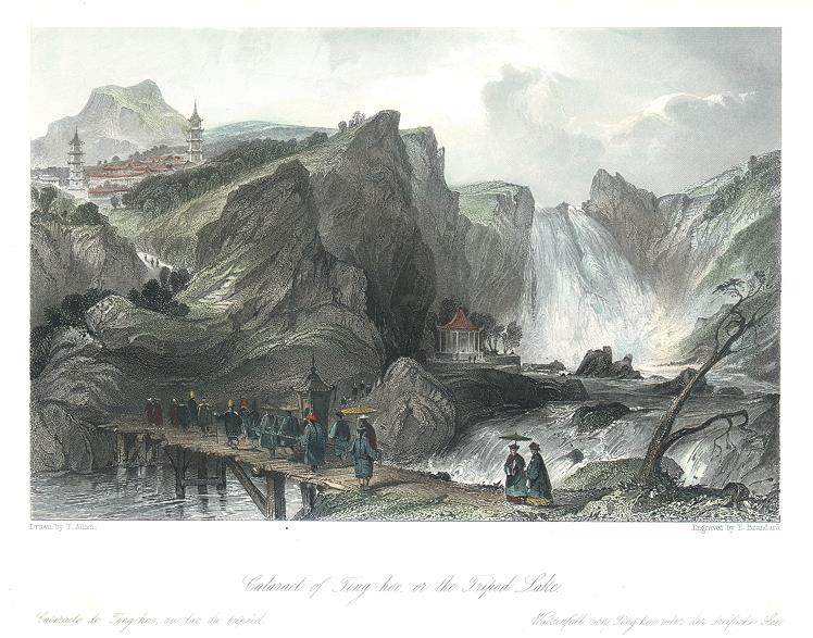 China, Cataract of Ting-hoo, or the Tripod Lake, 1843
