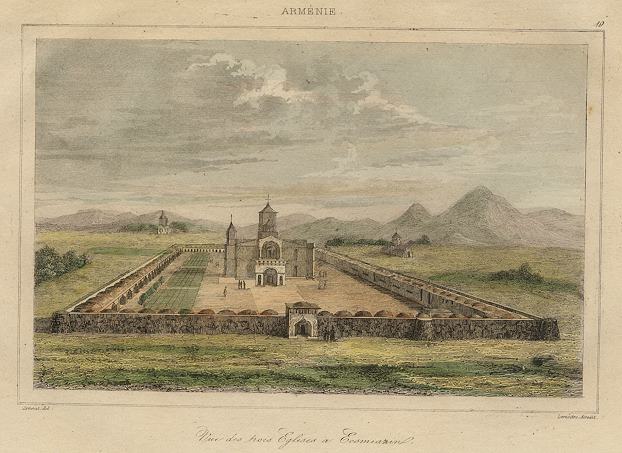 Armenia, Three Churches of Echmiadzin, 1838