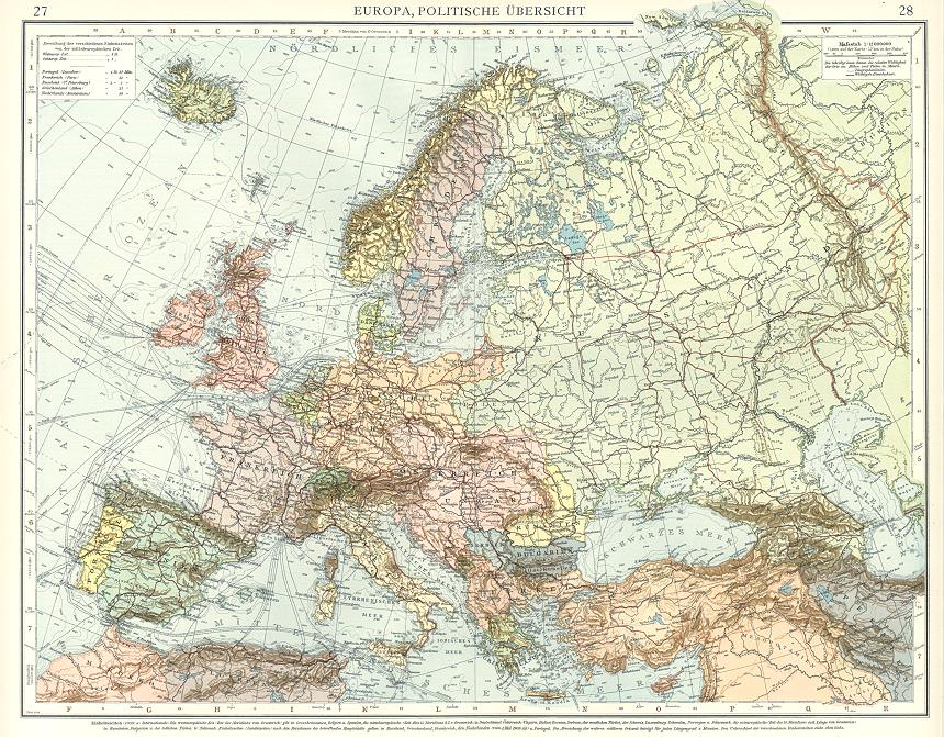 Europe, political, 1909