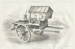 Farming - Garrett's Portable Thrashing Machine, 1860