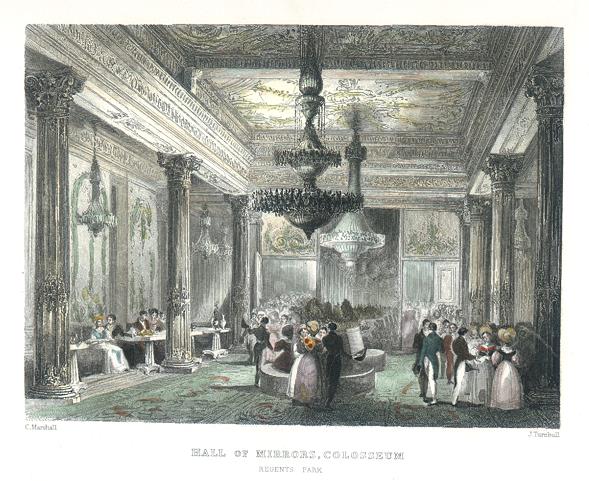 London, Inside the Colosseum in Regents Park, 1839