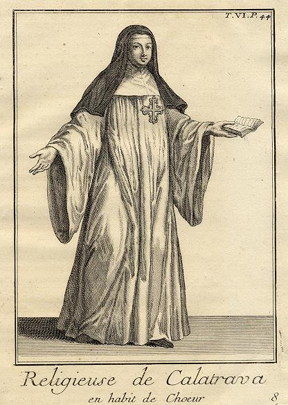 Religieuse de Calatrava (Castillian Reconquista order), 1718