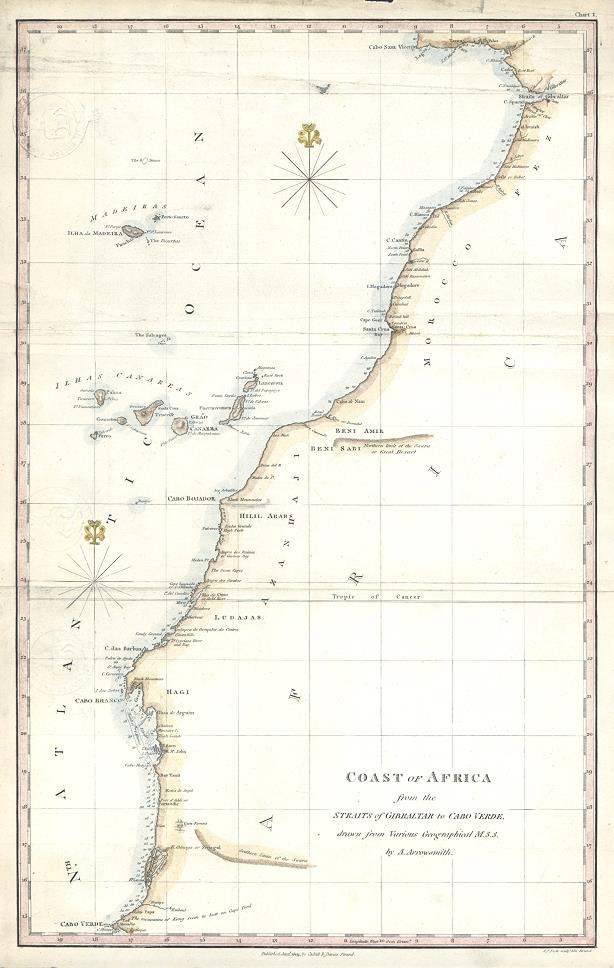 West Africa coast, from Straits of Gibraltar to Cape Verde, 1803