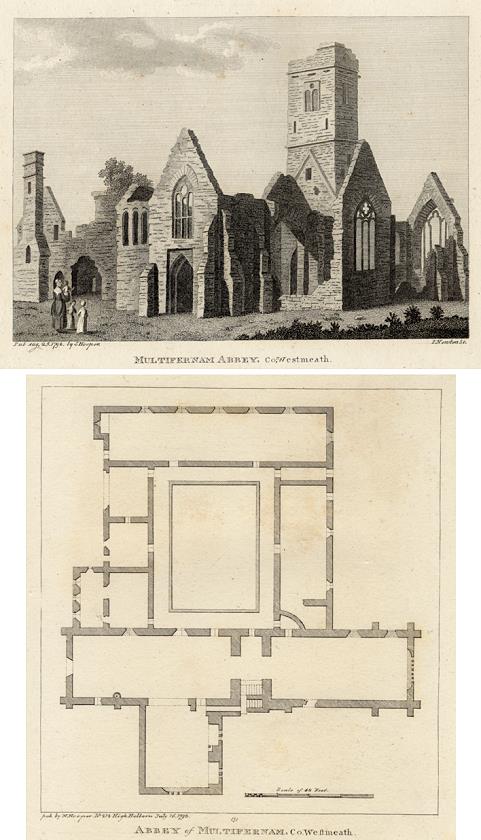 Ireland, Co. Westmeath, Multifernam Abbey, 1786