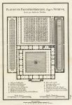 Ancient Greece, Plan of a Greek Gymnasium (Palestre), 1825