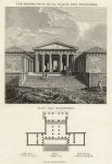 Ancient Greece, Plan and view of the Propylaea on the Acropolis, 1825