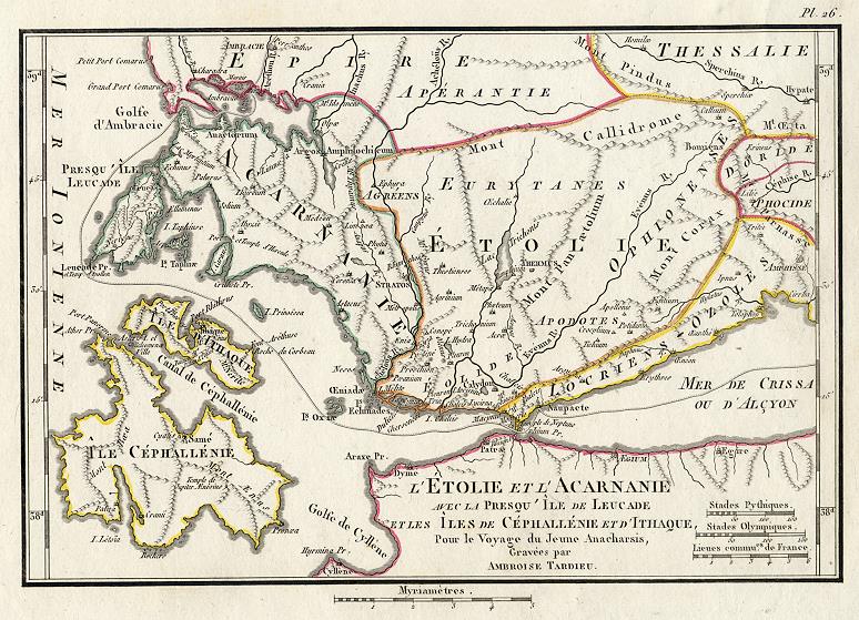 Ancient Greece, Aetolia and Acarnania, 1825
