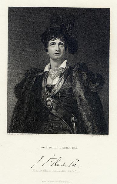 John Philip Kemble (Lancashire interest), 1831