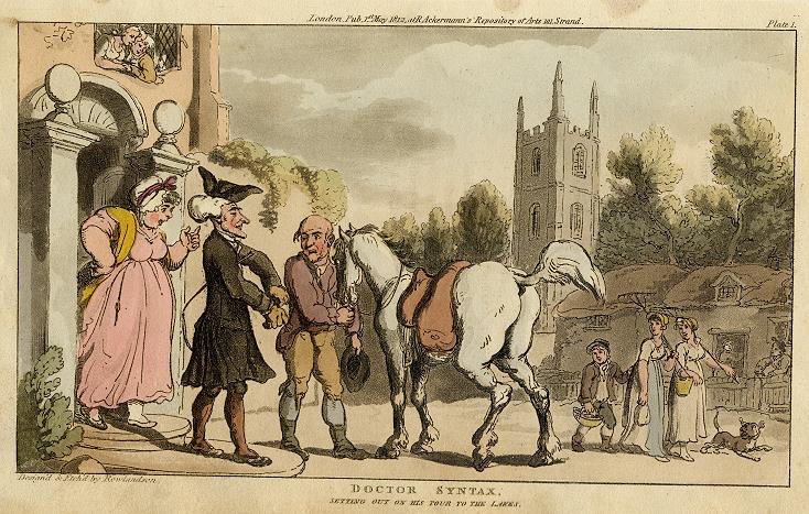 Doctor Syntax setting out on his Tour to the Lakes, 1812