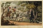 Doctor Syntax tied to a tree by Highwaymen, 1812