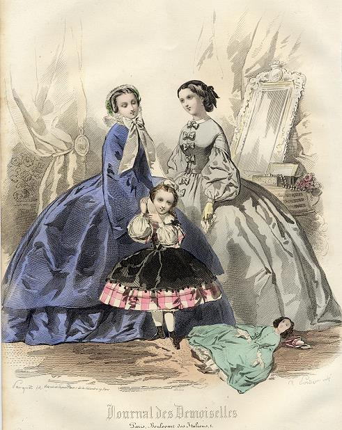 Fashion, Journal de Demoiselles, 1858