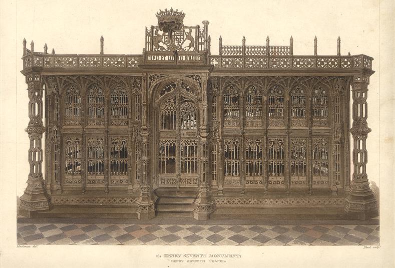 Westminster Abbey, Monument to Henry the Seventh, 1812