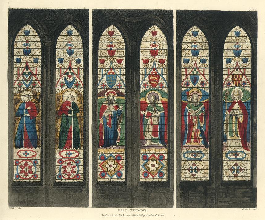 Westminster Abbey, East Windows, 1812