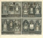 Westminster Abbey, various Monuments, 1812
