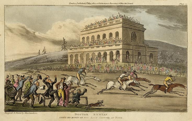 Doctor Syntax Losing his Money at the Races at York, 1812