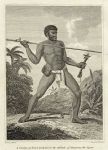 New Caledonia Native with a spear, 1817