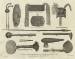 New Caledonia, various native artifacts, 1817