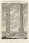 Cleopatra's Needle and Pompey's Pillar, 1817