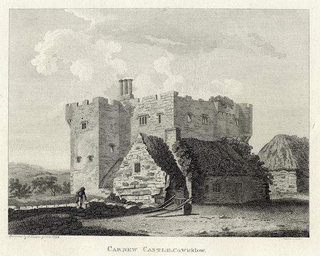 Ireland, Co.Wicklow, Carnew Castle, 1786