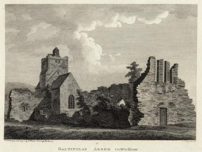 Ireland, Co.Wicklow, Baltinglas Abbey, 1786