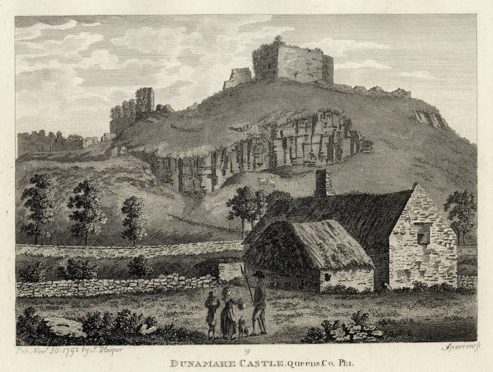 Ireland, Co.Laois, Dunamare Castle, 1786
